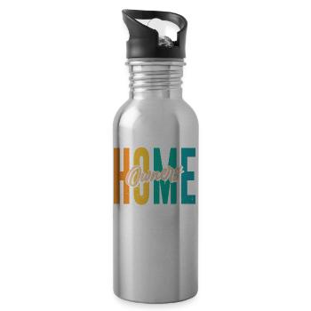 Homeowner Homeowner Homeowner House - Water bottle with straw - silver - Right