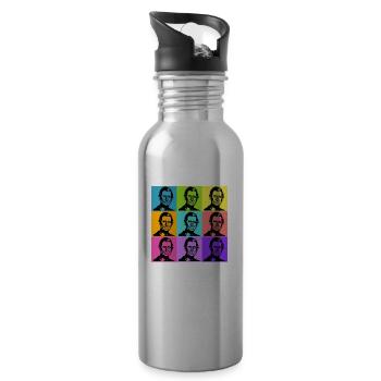 King Charles Colours - Trinkflasche mit integriertem Trinkhalm - Lightsilver - Rechts