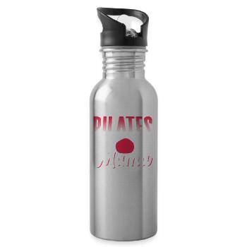 Pilates Maman Amant MamanMa Mère - Gourde avec paille intégrée - argent clair - Droite