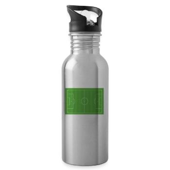 Je ne peux pas J’ai des projets sur le terrain de sport - Gourde avec paille intégrée - argent clair - Droite