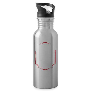 Junggesellenabschied Team Braut Junggeselle - Trinkflasche mit integriertem Trinkhalm - Lightsilver - Rechts