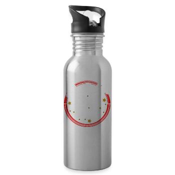 Junggesellenabschied Team Braut Junggeselle - Trinkflasche mit integriertem Trinkhalm - Lightsilver - Rechts