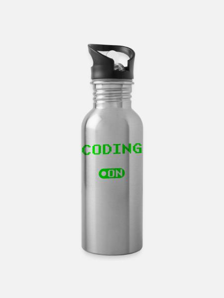 Programmiermodus Ein Coding Programmierer Coder - Trinkflasche mit integriertem Trinkhalm -