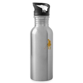 Dirt Fishing Metal Detecting Metal Detection - Water bottle with straw - silver - Right