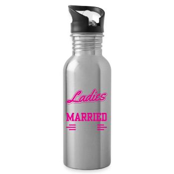 Dernière chance mesdames Je vais bientôt me marier Bride - Gourde avec paille intégrée - argent clair - Droite