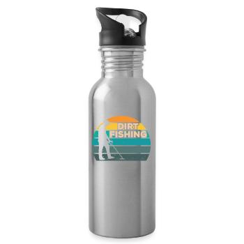 Dirt Fishing Metal Detecting Metal Detection - Water bottle with straw - silver - Right