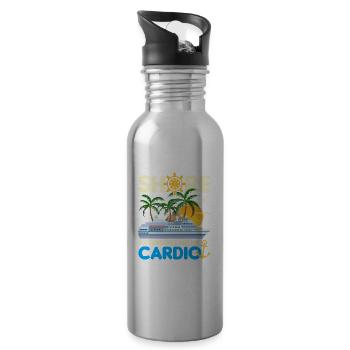 Kreuzfahrt Schiff | Kreuzfahrtreise Meer Geschenke - Trinkflasche mit integriertem Trinkhalm - Lightsilver - Rechts