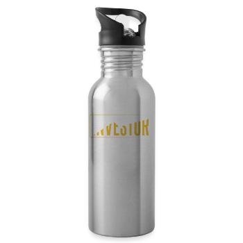 Investors Invest Investor Financier Invest - Water bottle with straw - silver - Right