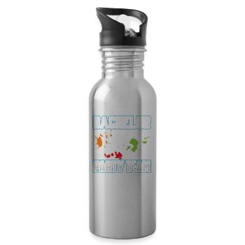 Junggesellenabschied Team Junggeselle Braut - Trinkflasche mit integriertem Trinkhalm - Lightsilver - Rechts