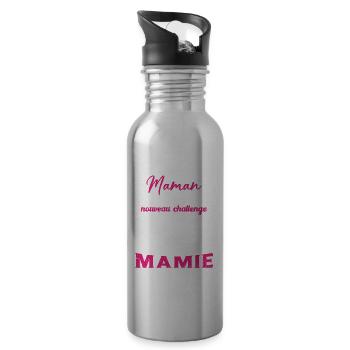 Mission Maman Accomplie - Future Meilleure Mamie - Gourde avec paille intégrée - argent clair - Droite