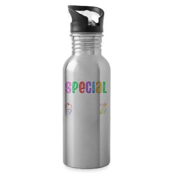 Expert in Special Education Teachers Special Education - Water bottle with straw - silver - Right
