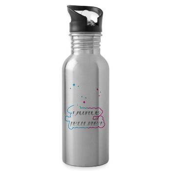 Dance Teacher Dance Course Dance School Dance Teacher - Water bottle with straw - silver - Right