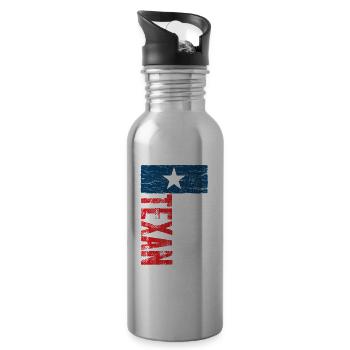Dictons texans Texas Texan Pride - Gourde avec paille intégrée - argent clair - Droite