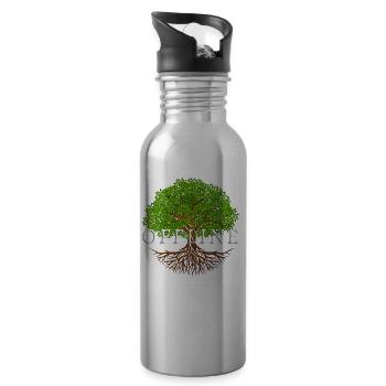 Offline Tree - Trinkflasche mit integriertem Trinkhalm - Lightsilver - Rechts