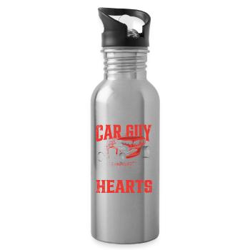 Date Car Guy We Break Parts Not Hearts - Trinkflasche mit integriertem Trinkhalm - Lightsilver - Rechts