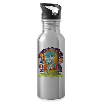 In the dungeon, darling's dinner is ready - Water bottle with straw - silver - Right