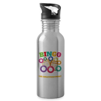Sometimes I Like To Yell Bingo für einen Bingo - Trinkflasche mit integriertem Trinkhalm - Lightsilver - Rechts