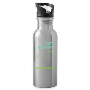 I'm A Data Hoarder I Can Never Have Enough - Trinkflasche mit integriertem Trinkhalm - Lightsilver - Rechts