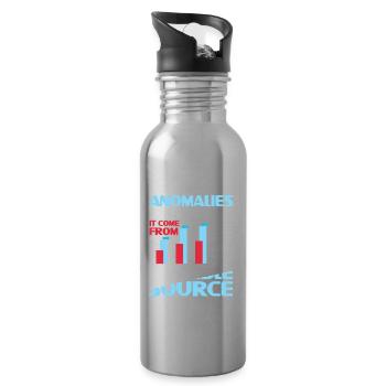 Our Data Source Doesn't Contain Any Anomalies - Trinkflasche mit integriertem Trinkhalm - Lightsilver - Rechts