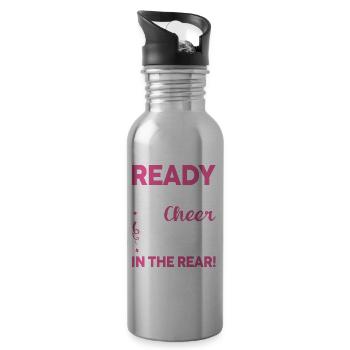 Ready Set Cheer Leave The Rest In The Rear - Trinkflasche mit integriertem Trinkhalm - Lightsilver - Rechts
