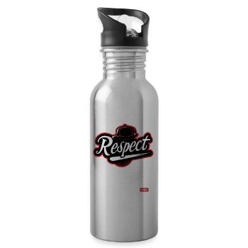 Parody Baseball Team: Respect - Water bottle with straw - silver - Right