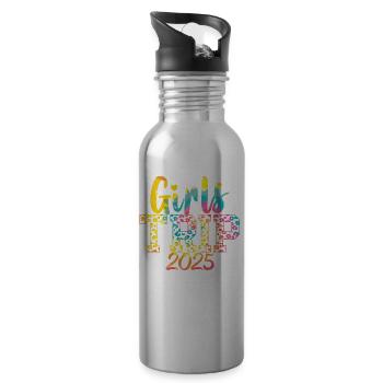 Week-end Filles Femmes Filles Voyage 2025 - Gourde avec paille intégrée - argent clair - Droite