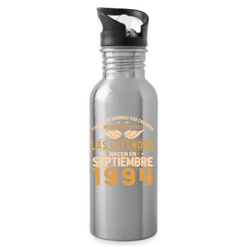 The Legends were born in September 1994 - Water bottle with straw - silver - Right