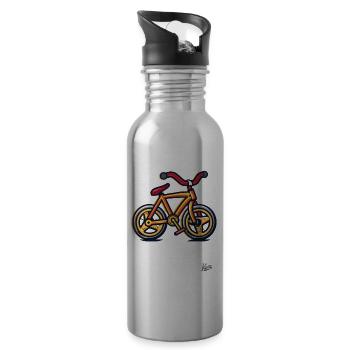 Mon premier vélo - Gourde avec paille intégrée - argent clair - Droite