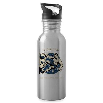 Klettern bouldern vintage T-Shirt lustiger Spruch - Trinkflasche mit integriertem Trinkhalm - Lightsilver - Rechts