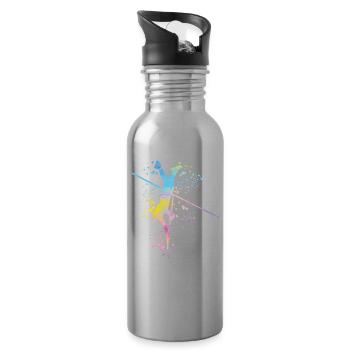 Stabhochspringer Kids Stabhochsprung - Trinkflasche mit integriertem Trinkhalm - Lightsilver - Rechts