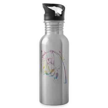 Stabhochspringer Kids Stabhochsprung - Trinkflasche mit integriertem Trinkhalm - Lightsilver - Rechts