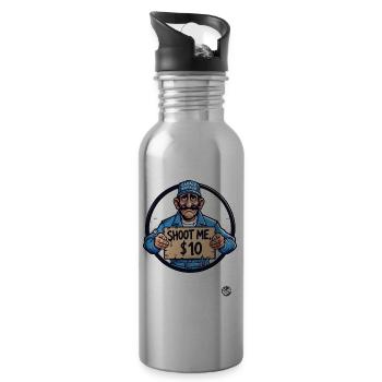 Al-Bundy Dad-Life parody - Water bottle with straw - silver - Right