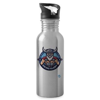 Viking Glory - Water bottle with straw - silver - Right