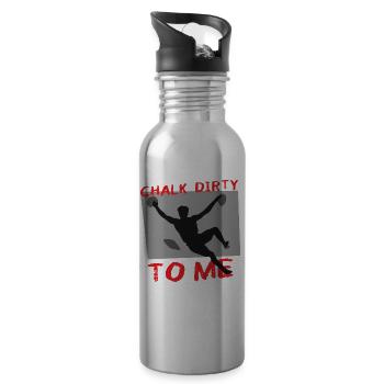 Chalk Dirty To Me Boulderer - Water bottle with straw - silver - Right