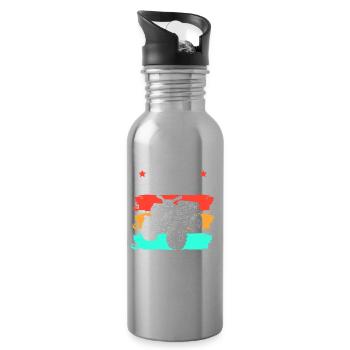 Quad bike - Water bottle with straw - silver - Right