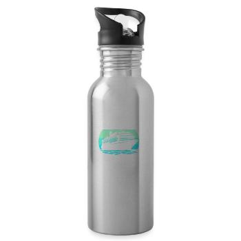 Cruise Cruise Ship - Water bottle with straw - silver - Right