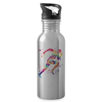 Sprinter Colorsplash Sprintender Sprint - Water bottle with straw - silver - Right