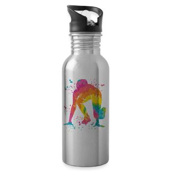 Sprinter Colorsplash Sprintender Sprint - Water bottle with straw - silver - Right
