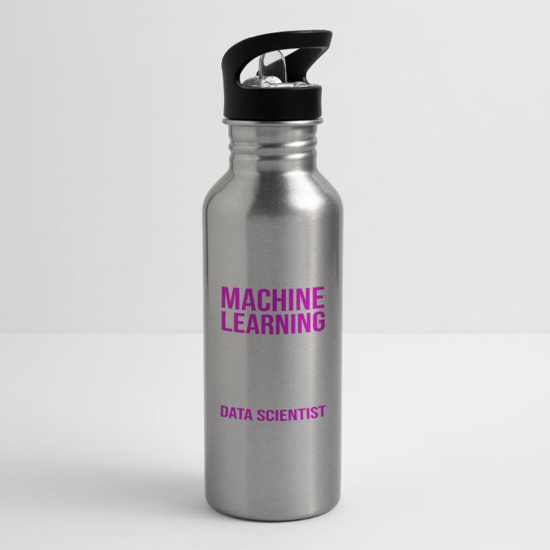 Coder Programmer GPT Water bottle with straw
