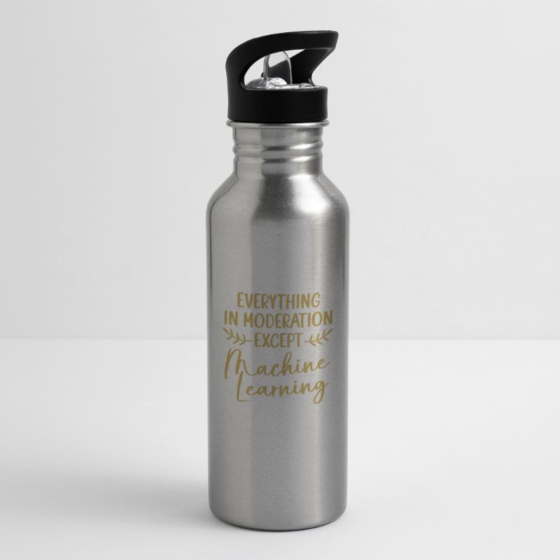GPT Coder Programmer Water bottle with straw