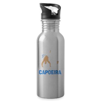 Capoeira - Gourde avec paille intégrée - argent clair - Droite