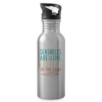 Shell collector shell - Water bottle with straw - silver - Right