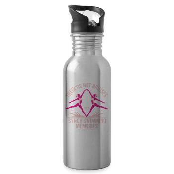 Synchronschwimmen Kunstschwimmen Wassersport - Trinkflasche mit integriertem Trinkhalm - Lightsilver - Rechts