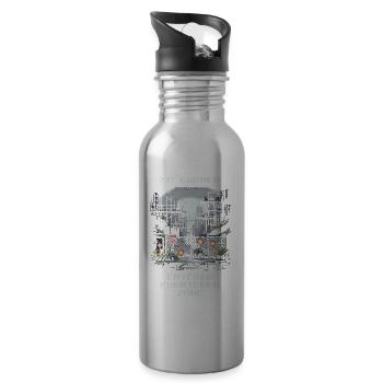 XP erhalten: Verbotene Zone entdeckt - Trinkflasche mit integriertem Trinkhalm - Lightsilver - Rechts
