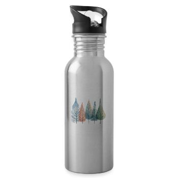 It’s the Most Wonderful Time of the Year – Winter - Trinkflasche mit integriertem Trinkhalm - Lightsilver - Rechts
