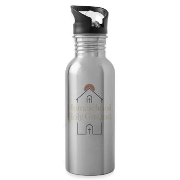 Christlicher Homeschool-mutter-glaube - Trinkflasche mit integriertem Trinkhalm - Lightsilver - Rechts