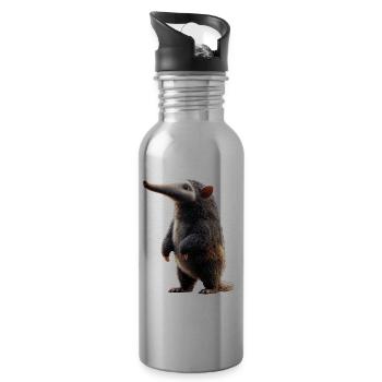 Anteater Tamandua Anteater Large anteaters - Water bottle with straw - silver - Right