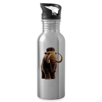 Mammut Wollhaarmammut Eiszeit Mammuts Süßes Mammut - Trinkflasche mit integriertem Trinkhalm - Lightsilver - Rechts
