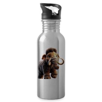 Mammut Wollhaarmammut Eiszeit Mammuts Süßes Mammut - Trinkflasche mit integriertem Trinkhalm - Lightsilver - Rechts