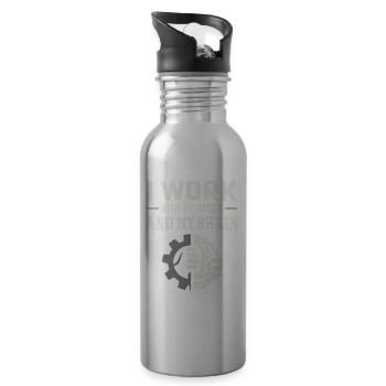 workers who are trained as welders and - Water bottle with straw - silver - Right